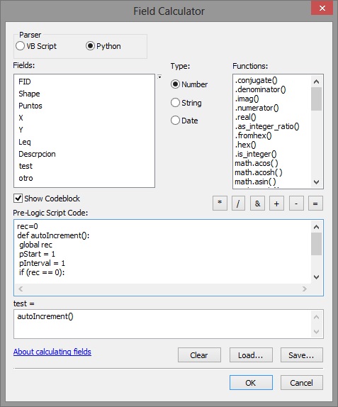 Field Calculator Python Rec